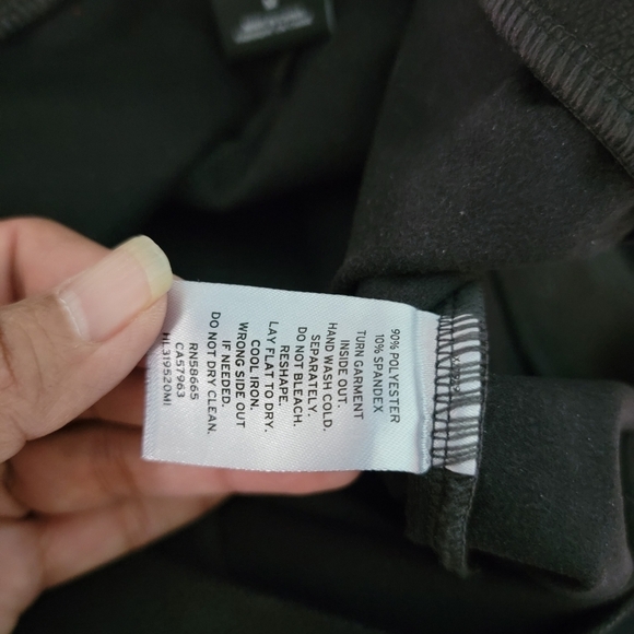 TROUVE Womens Black Faux Leather Leggings Size M Stretchy Comfy Warm - Picture 9 of 10